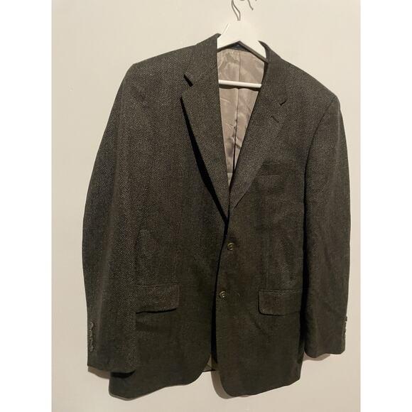 S. Cohen Wool Cashmere Blazer 42t Gray Design Blazer Jacket - Picture 2 of 9